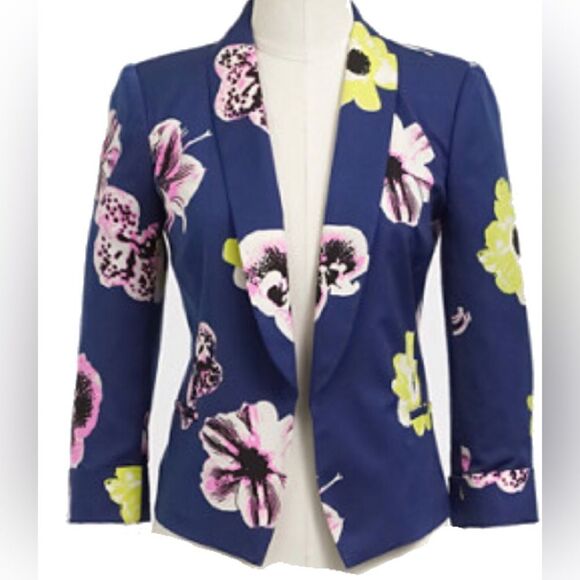 J.Crew Blazer in Navy Floral - Picture 1 of 5
